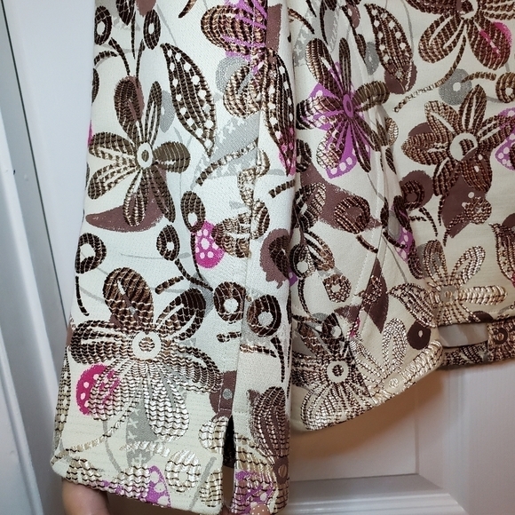 Lafayette 148 Women’s Sz 8 Floral brocade Blazer Jacket - Picture 7 of 13
